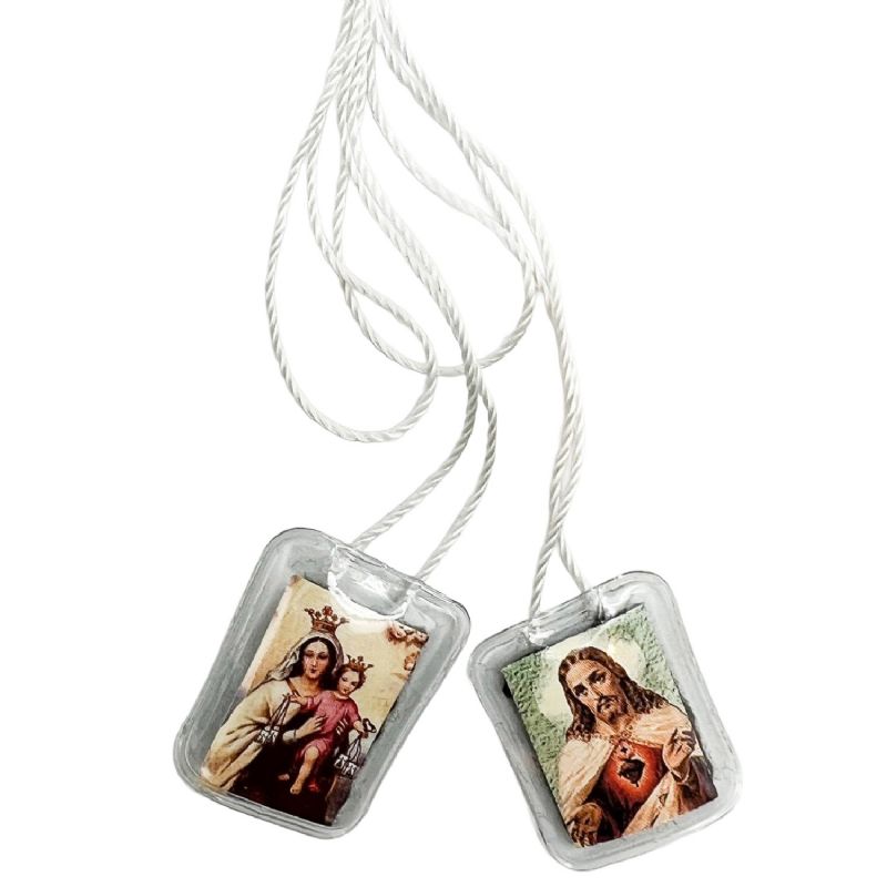 ESCAPULARIO PLASTIFICADO VIRGEN CARMEN 2 X 1,5 CM