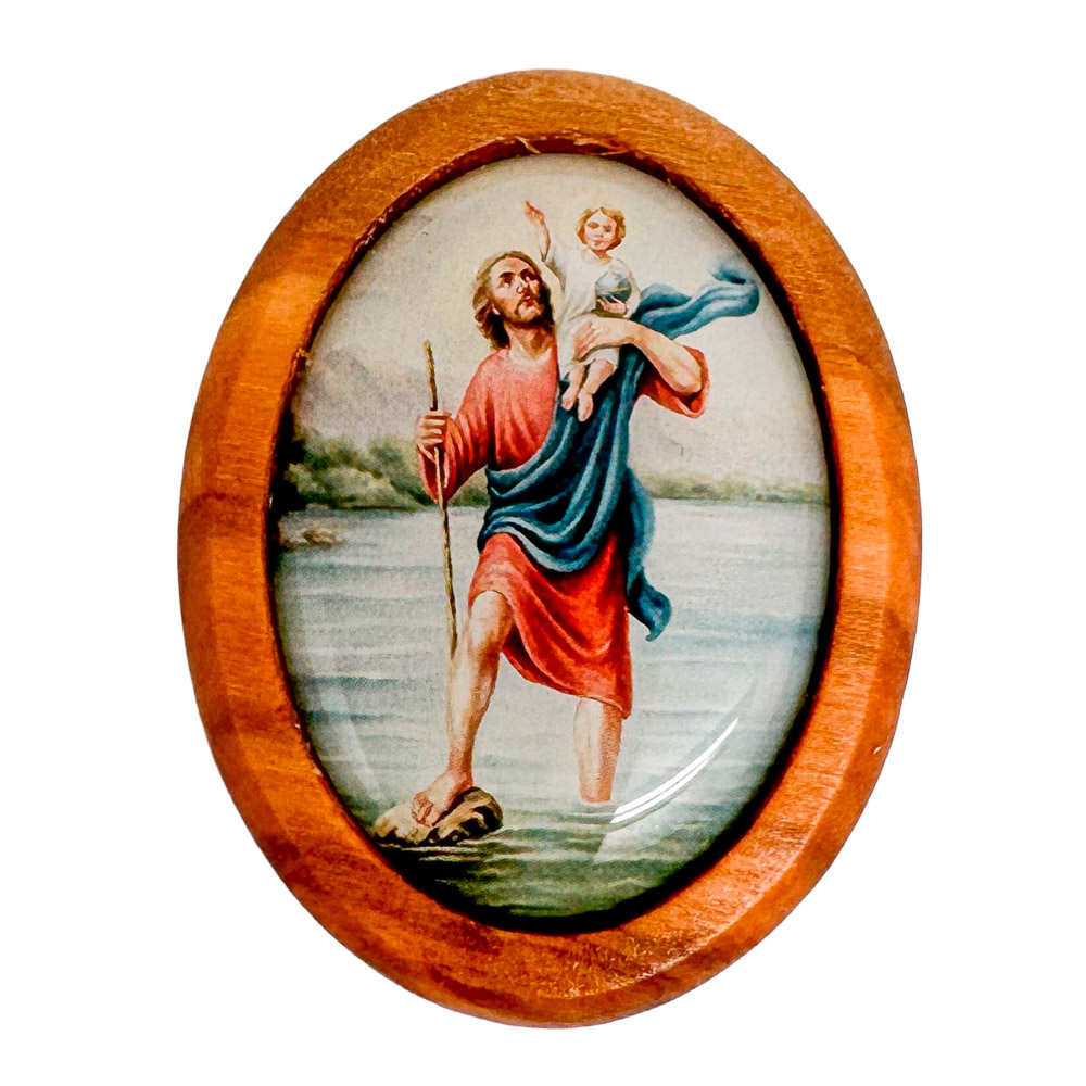 Placa de coche San Cristbal, 4 cm