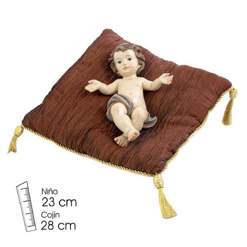 Nio Jess en cojn - Figura de 23 cm.