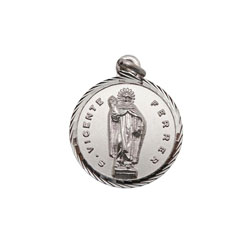Medalla de San Vicente Ferrer, Plata de ley, Me...