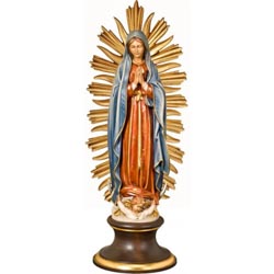 Nuestra Señora de Guadalupe - Imagen en talla de madera - Medidas: a elegir