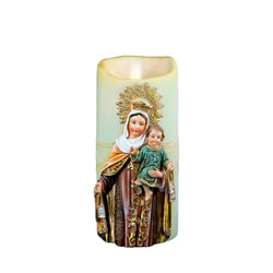 Virgen del Carmen vela luz y movim