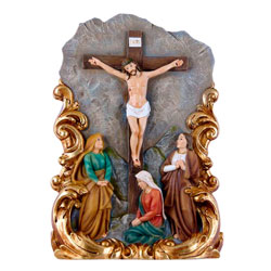 Placa de mesa cristo en el calvario
