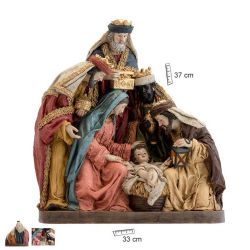 Misterio en una pieza con Reyes - Resina de poliéster (35 cm)