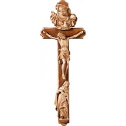 Referencia: 6048. Cruz de la pasión en talla de madera de val Gardena