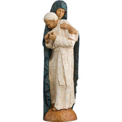 Imagen de la Virgen Mara y San Juan Pablo II...