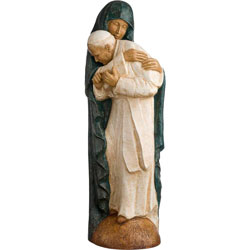 Imagen de la Virgen Mara y San Juan Pablo II...