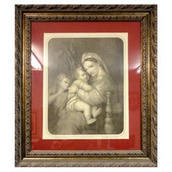 Cuadro de la Virgen de la Silla  Rafael Sanzio
