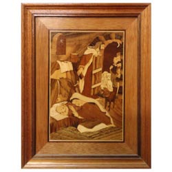 Cuadro del Nacimiento en madera