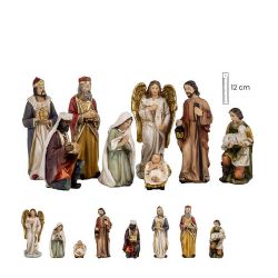 Misterio de resina - 8 piezas - Altura 12 cm