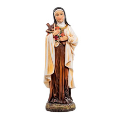 Imagen de Santa Teresa de Courdec en resina de poliéster de 21 cm