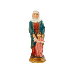 Imagen de Santa Ana con la Virgen Nia en res...