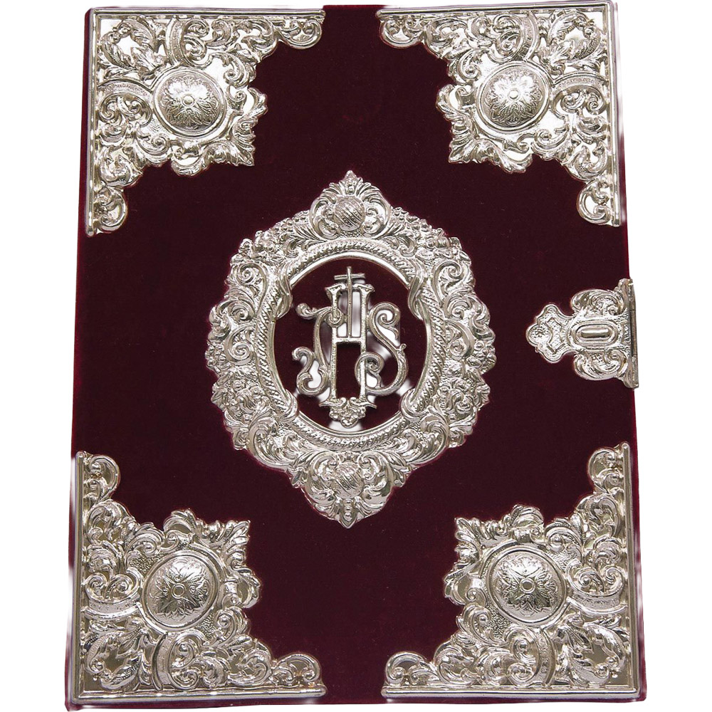 Funda plateada para libro de reglas de cofradas - Orfebres Espaoles