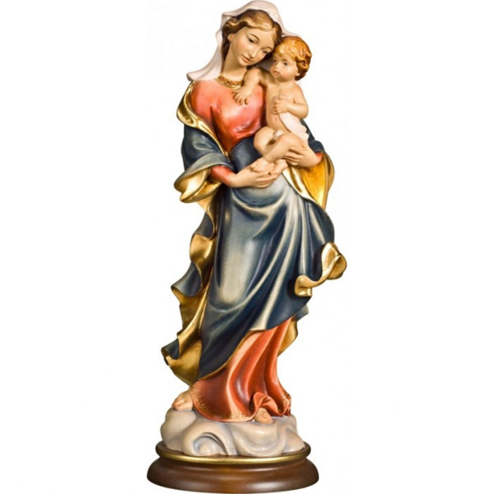 Virgen en la Nube - Imagen en talla de madera - Medidas: a elegir