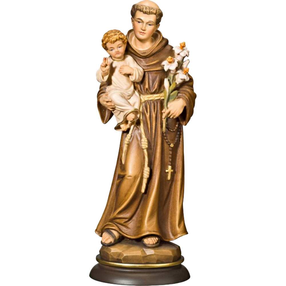 Imagen de San Antonio en talla de madera