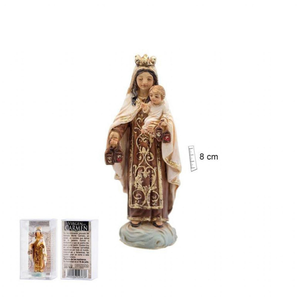 Imagen de la Virgen del Carmen de 8 cm