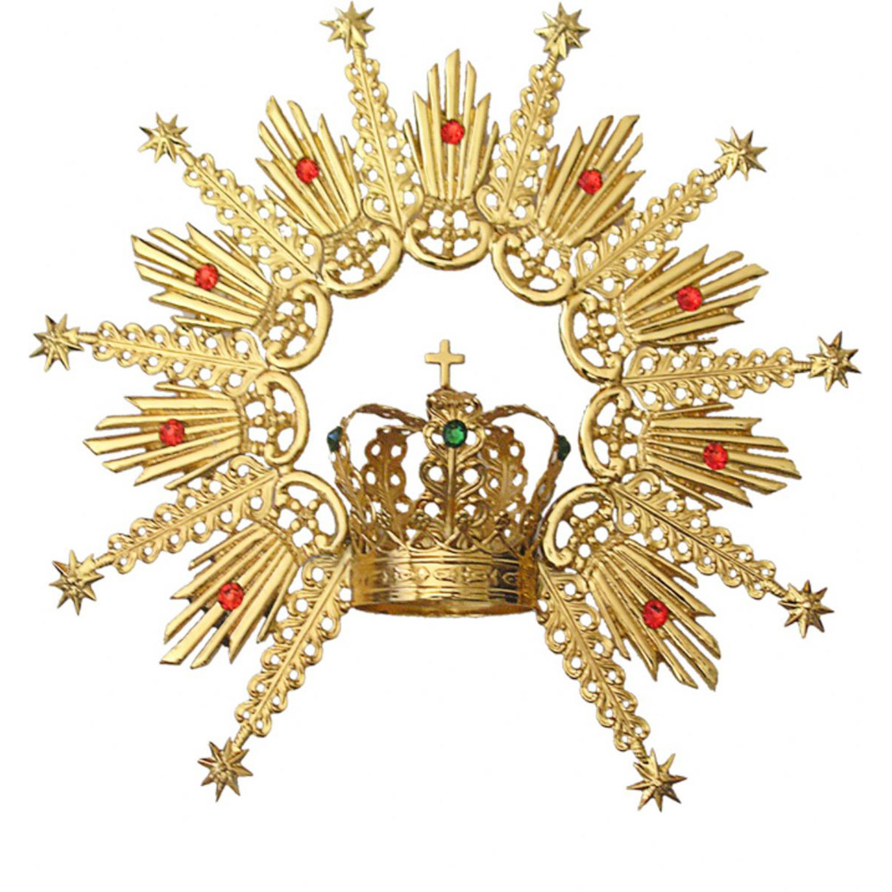 Corona en metal ba�o de oro - 4 cm