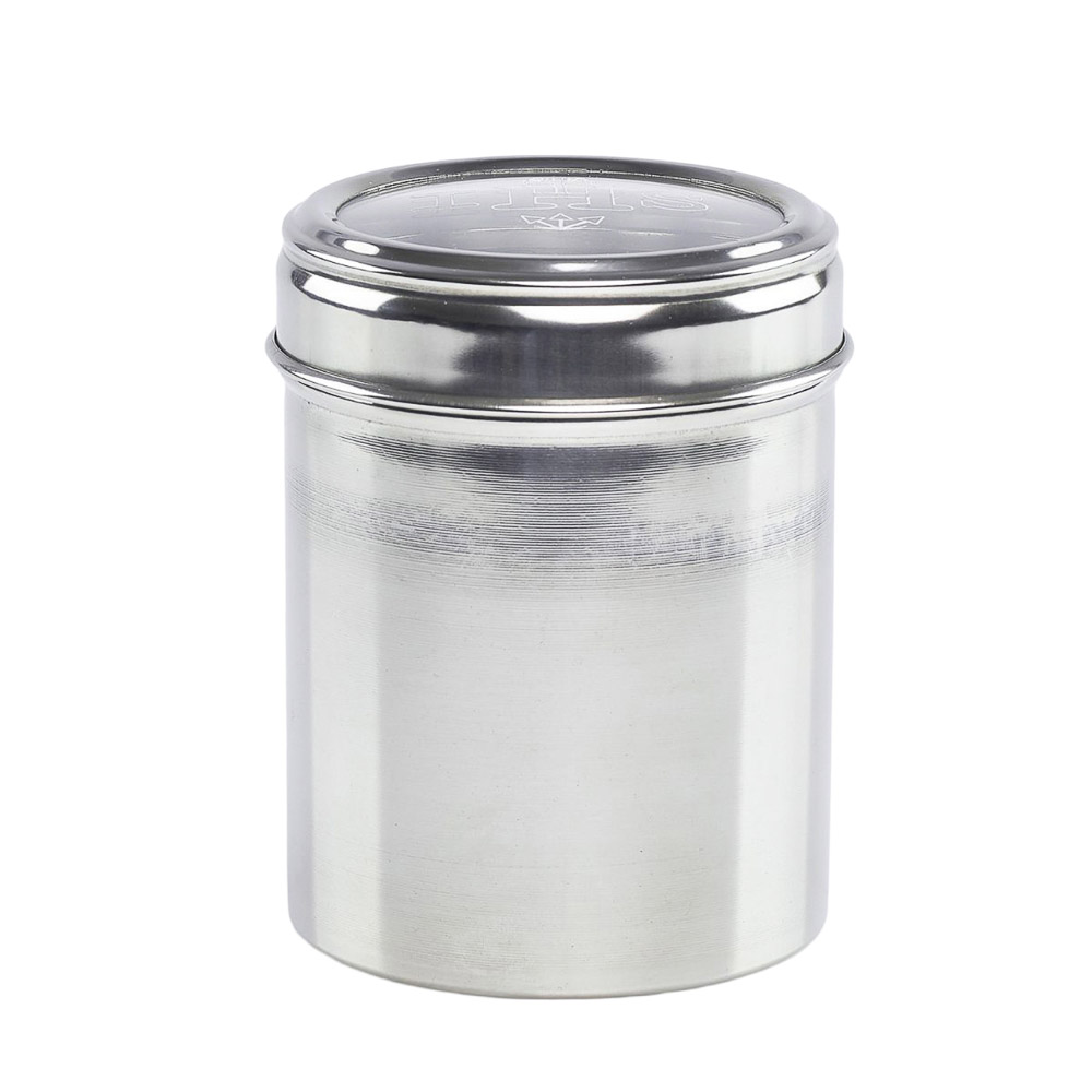 Portavi�ticos de acero inoxidable con tapa transparente , Grabado JHS