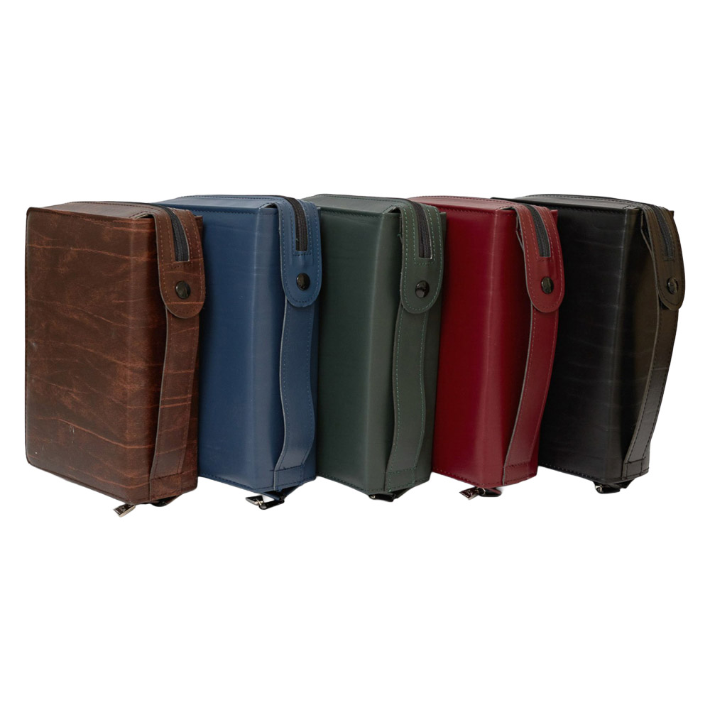 Funda en piel con asa para Biblia San Pablo Scrutate le Scritture - 22,5 x 14,5 x 6,5 cm