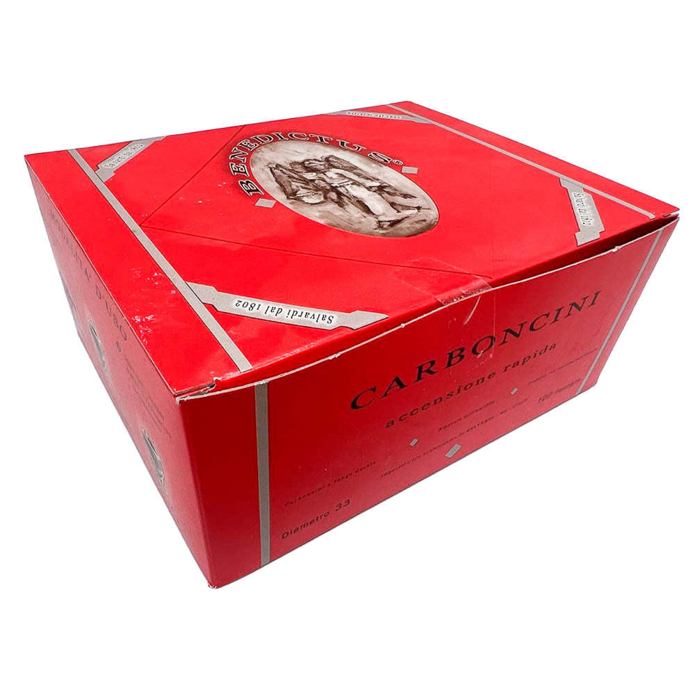 Caja pastillas de carbn 10 paquetes