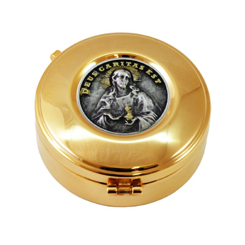 Caja para formas , Cristo con inscripcin Deus Caritas Est