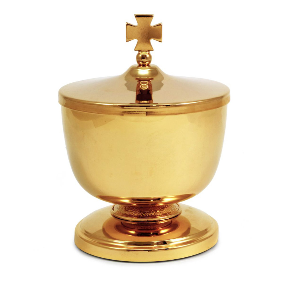 Cop�n peque�o en lat�n dorado de 24K