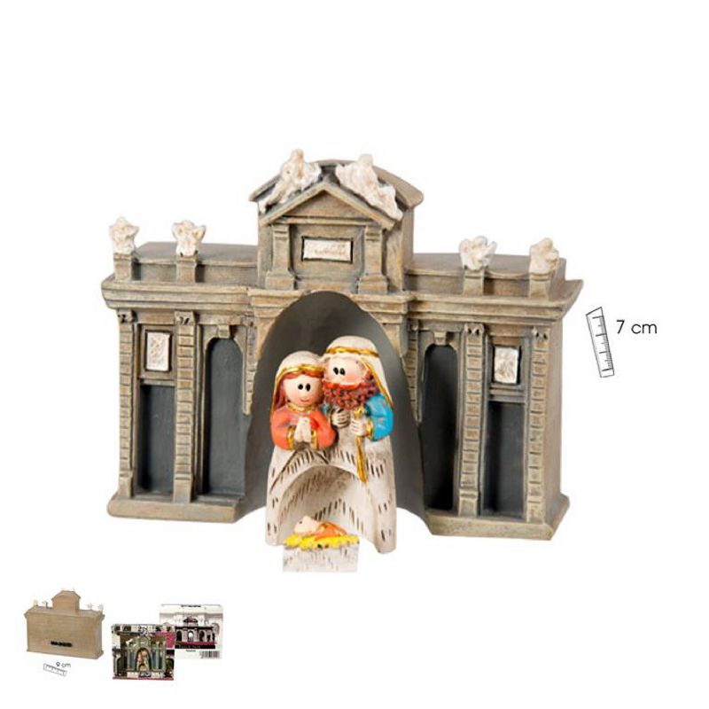 Puerta de Alcal con misterio infantil - 1 pieza - Altura 7 cm
