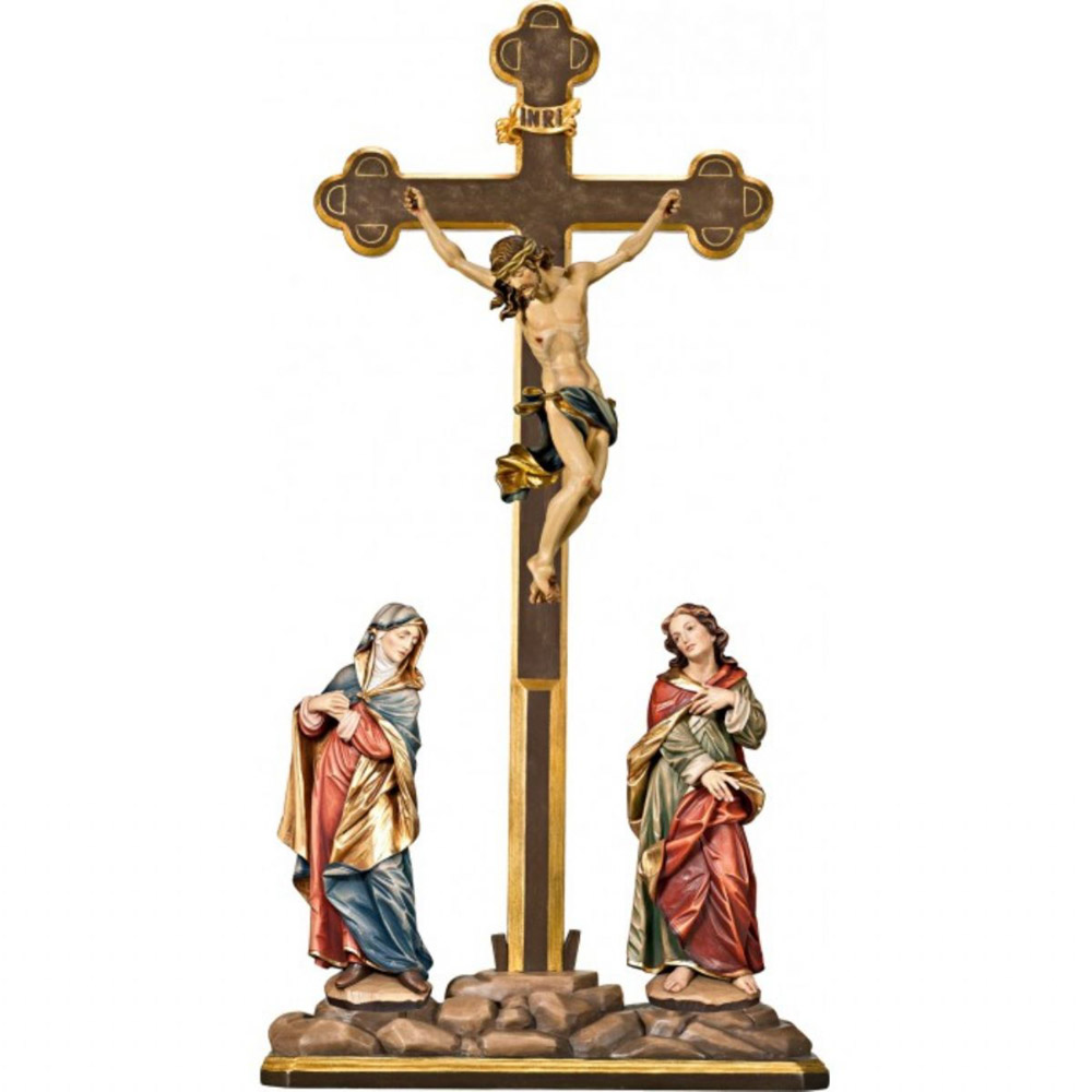 Crucifixin - Talla de madera de Val Gardena