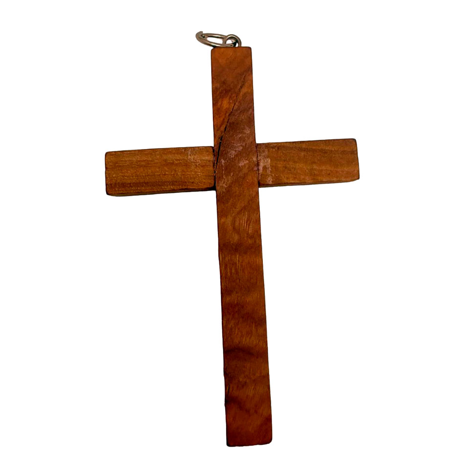 Cruz de madera de olivo - 8,5 x 5 cm