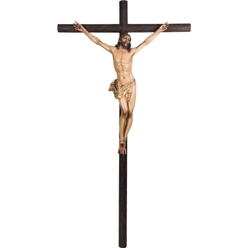 Cristo en talla de madera policromado - Modelo exclusivo de artesanos espaoles