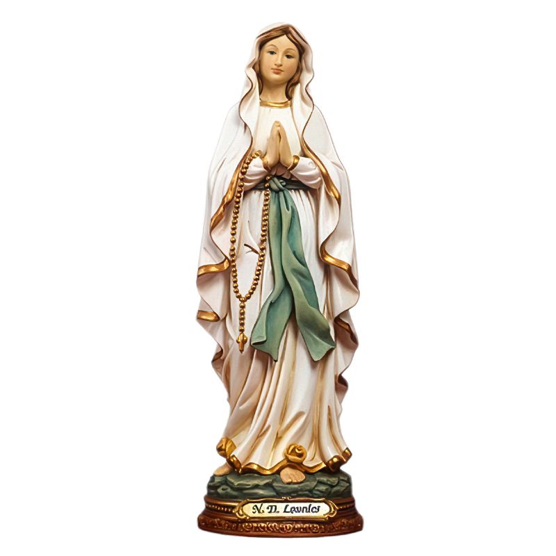 Virgen Lourdes resina 15 cm