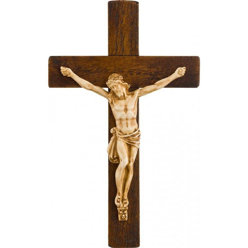 Crucifijo en alabastro del Monasterio de Bethlem - 15,5 cm