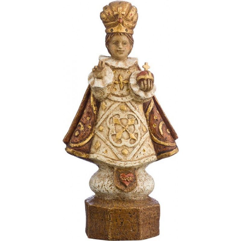 Ni�o Jes�s de Praga - Imagen en dolomita policromada - Altura: 21 cm