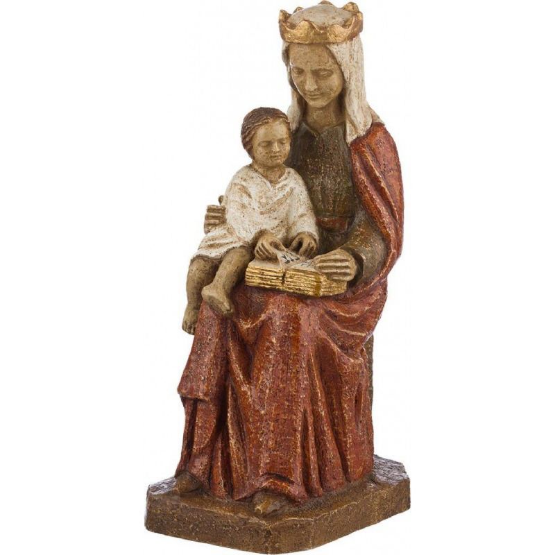 Virgen del Libro - Imagen en alabastro moldeado - 29,5 x 14,5 x 11 cm