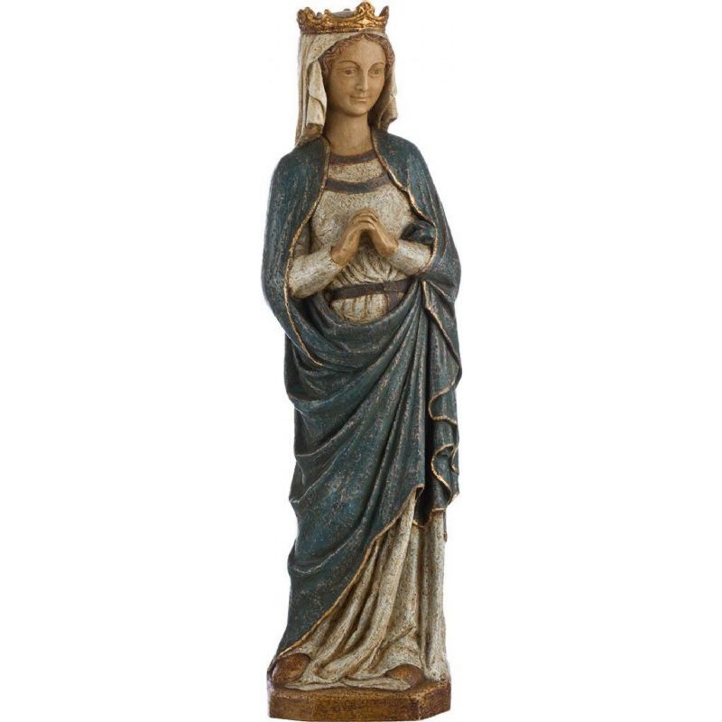 Nuestra Se�ora del Fiat - Siglo XIV - Imagen en alabastro moldeado - 48 x 15 x 11 cm