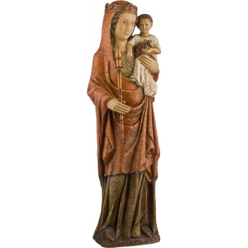 Nuestra Se�ora de las Vides - Imagen en alabastro moldeado - 68 x 19 x 12,5 cm