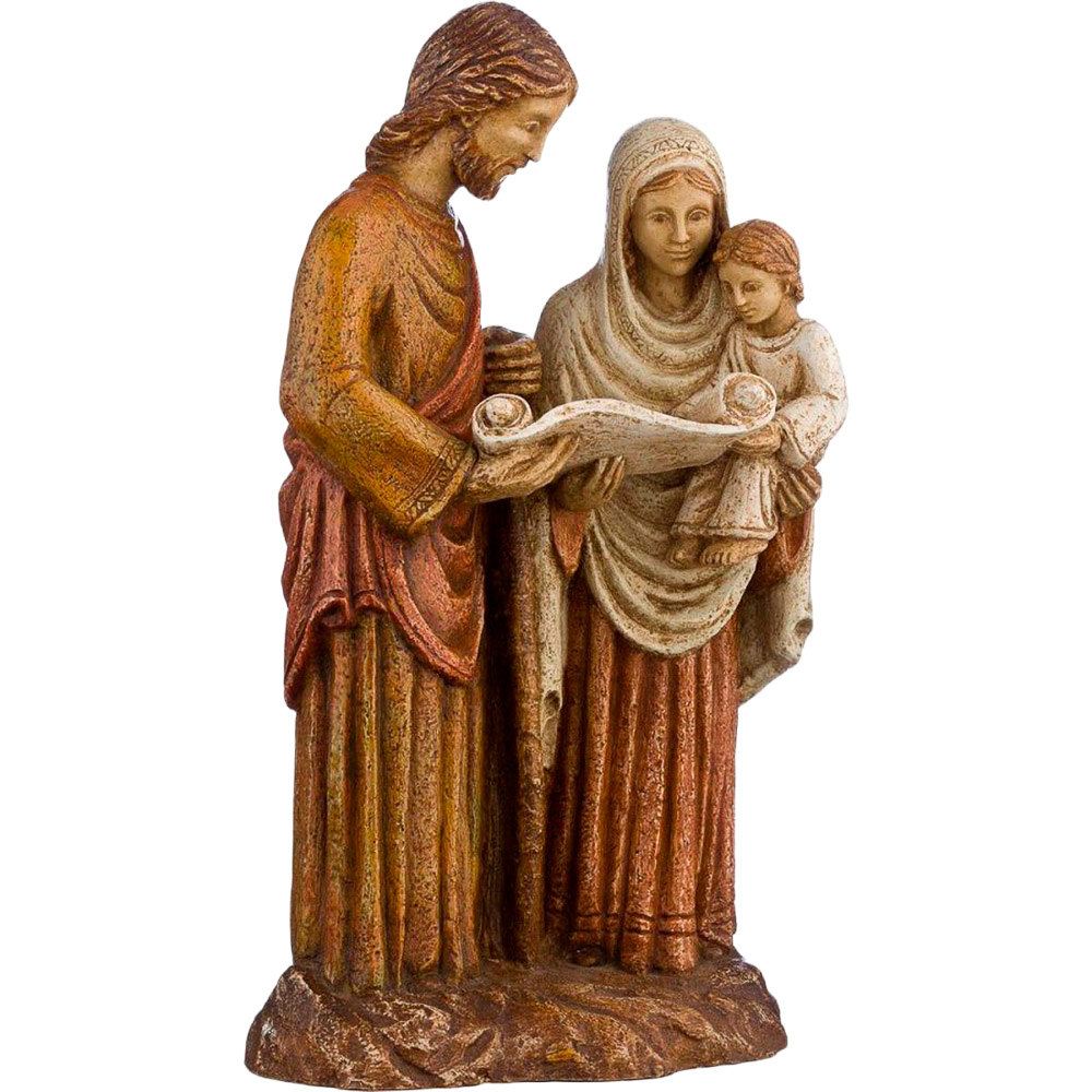 Sagrada Familia en torno al libro - Figura de dolomita 33 cm