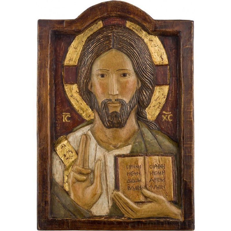 Relieve Cristo Maestro  Monasterio de Beln (53 x 37 x 6 cm)