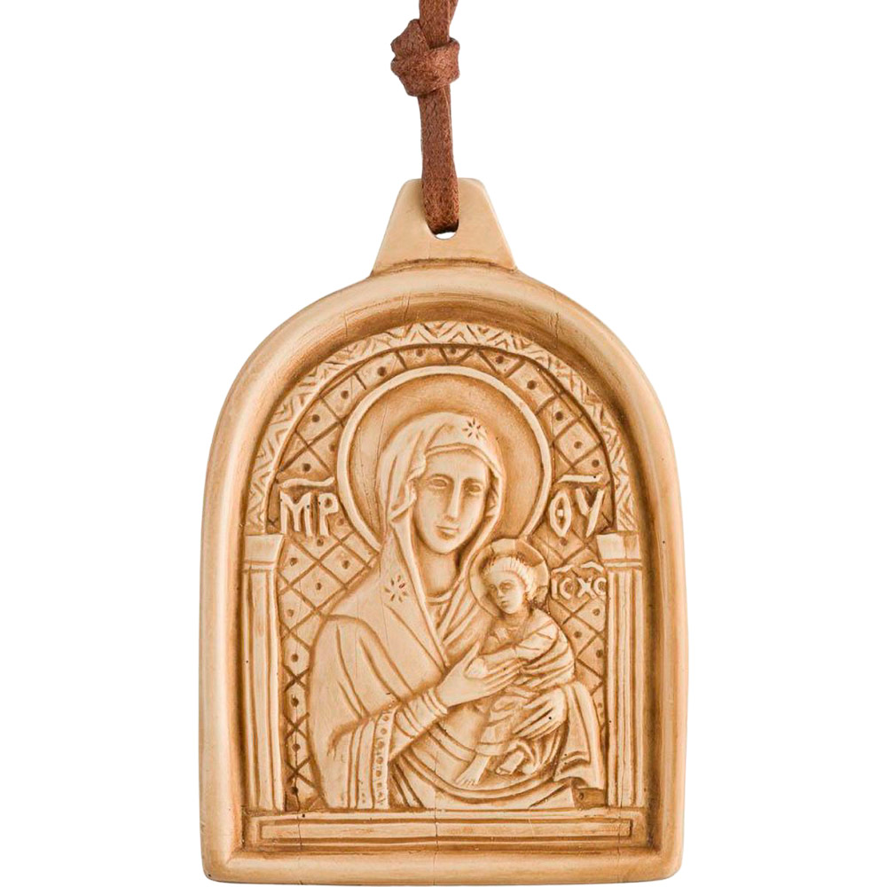 Colgante Madre de la Ternura en Alabastro, Monasterio de Beln