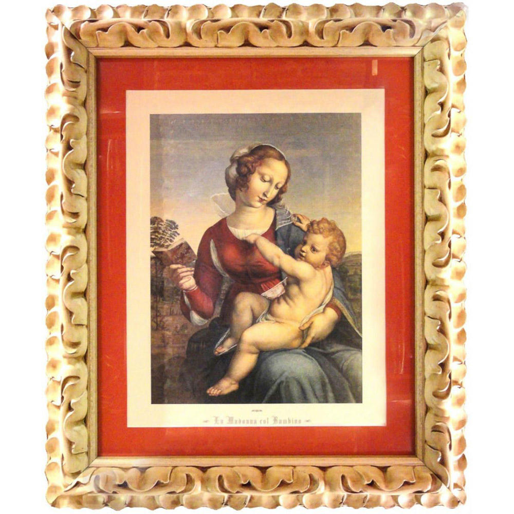 Cuadro de la Virgen con Ni�o de Rafael Sanzio