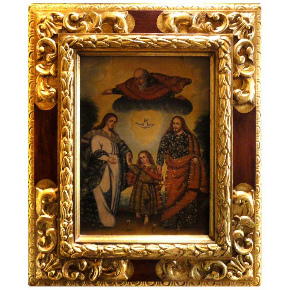 Cuadro de la Sagrada Familia pintado al �leo