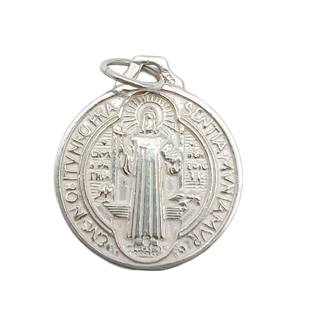 Medalla de San Benito, Plata de ley, 21 mm