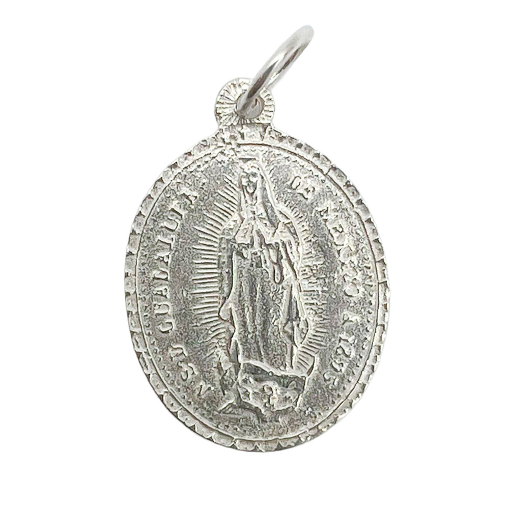 Medalla de Nuestra Se�ora de Guadalupe, Plata de ley, 21 mm