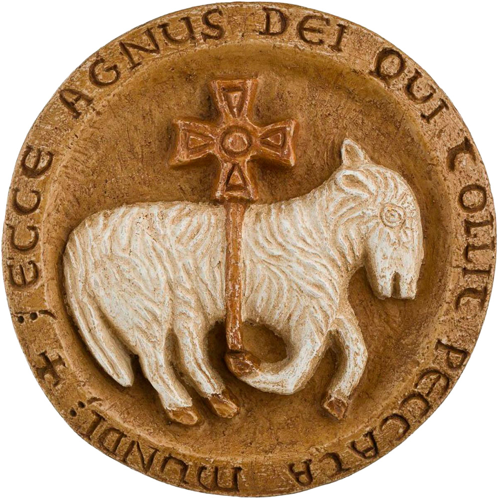 Colgante Cordero Pascual en Alabastro, Monasterio de Beln