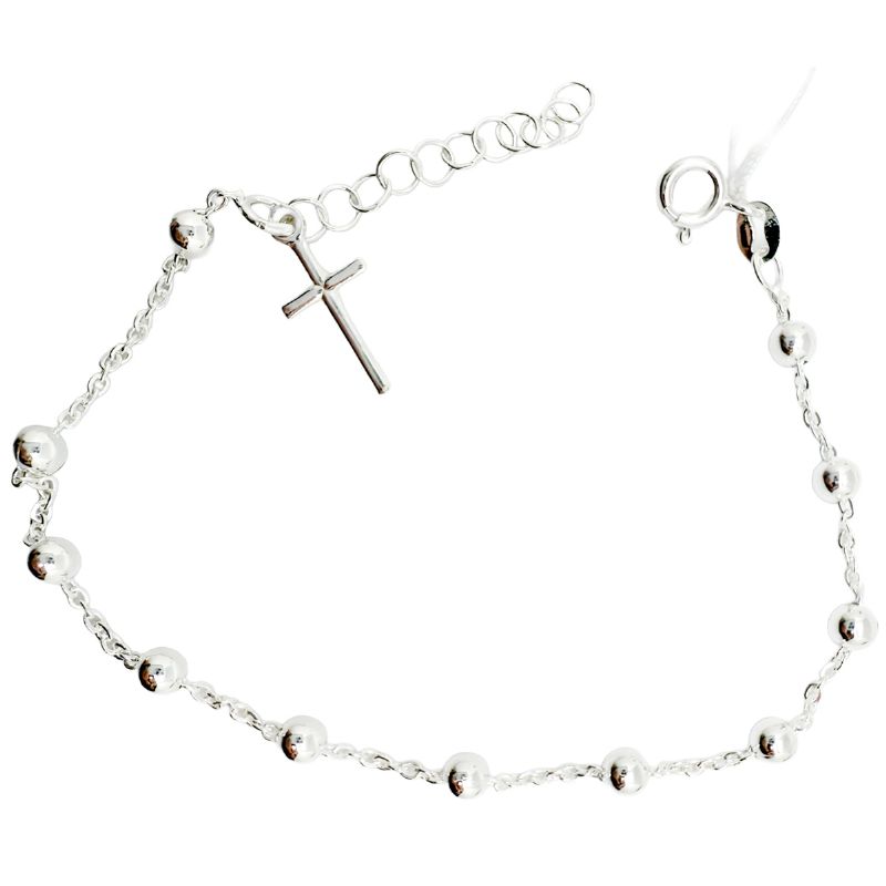 PULSERA DENARIO PLATA 4 MM