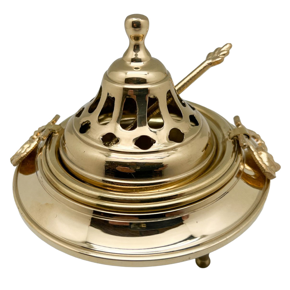 Brasero de Tarismon en lat�n dorado