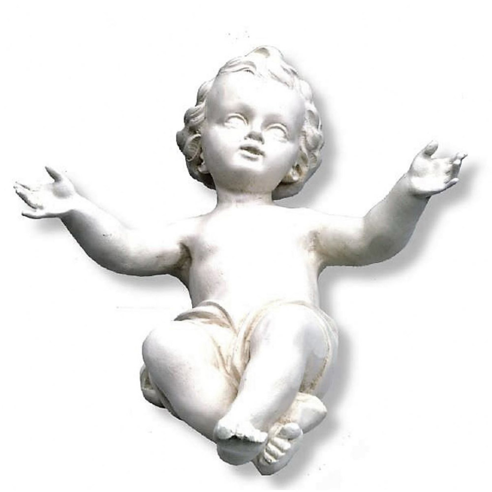 Nio Jess para pesebre - Imagen en talla de madera de Val Gardena 