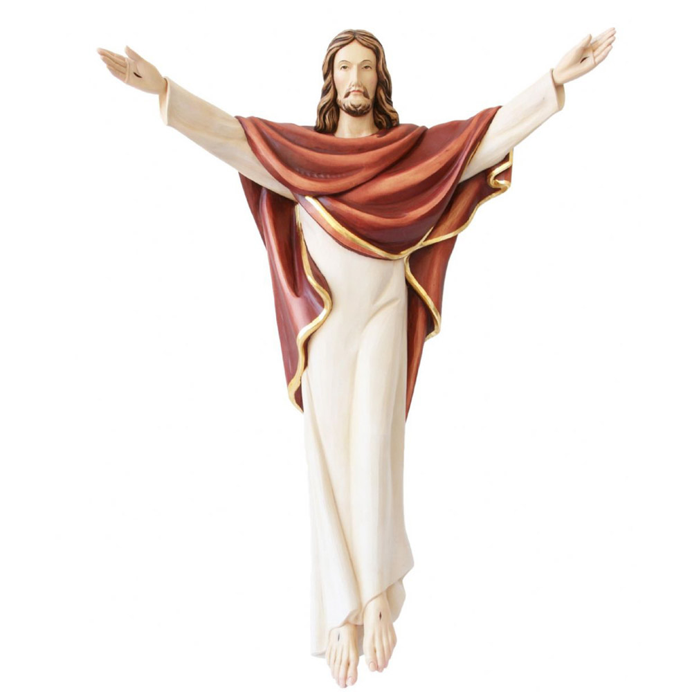 Cristo Resucitado - Talla en madera - Artesan�a de Val Gardena