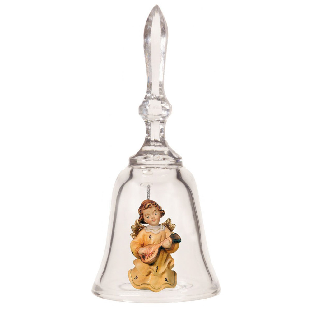 Campana en cristal con angelito art. 16151
