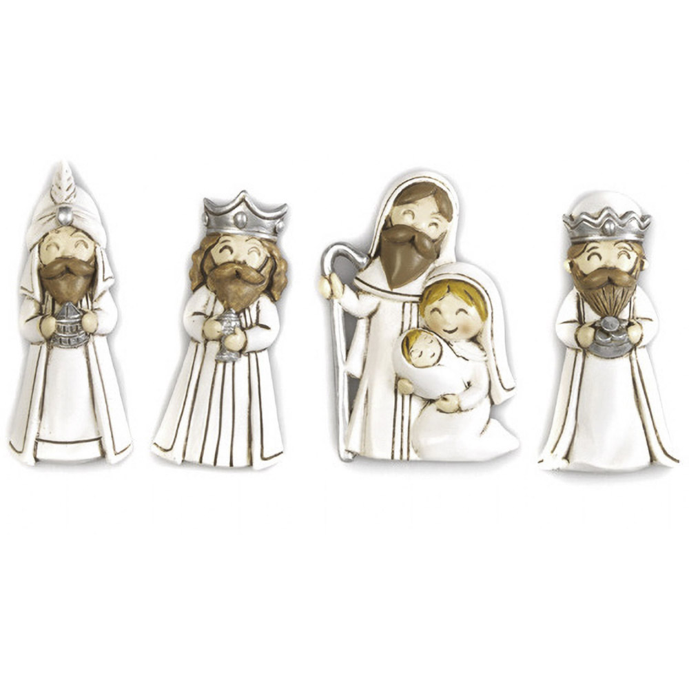 Set nacimiento spir. 6.8 Cm. 9 piezas. Resina-cal